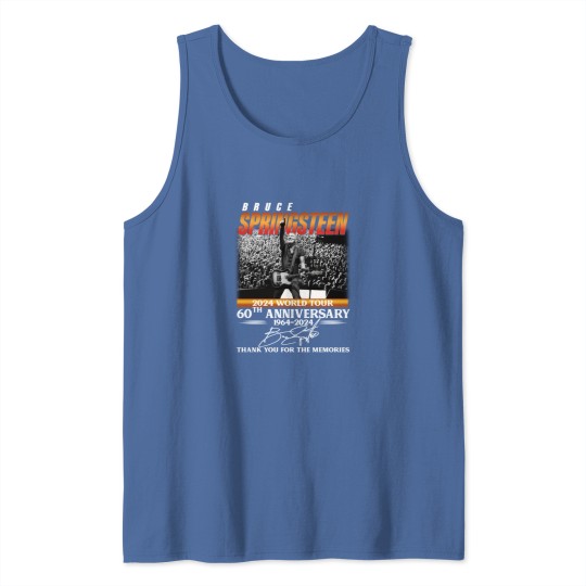 Discover Bruce Springsteen 2024 Tour Tank Tops, Bruce Springsteen 60th Anniversary