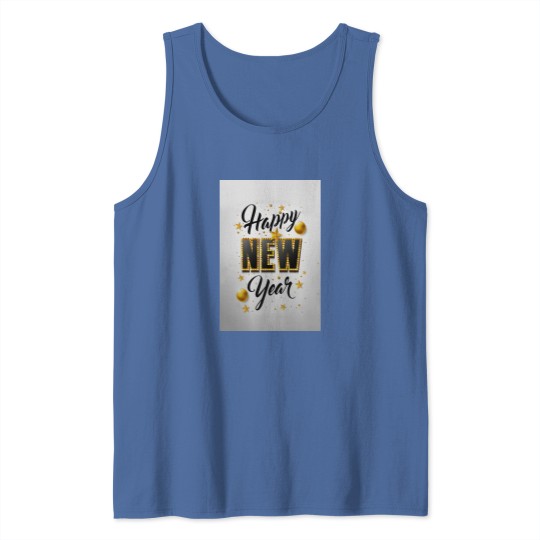 Discover Happy New Year Garden Flag Tank Tops