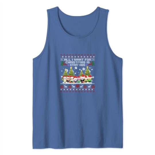 Discover Stray Kids Skzoo Ugly Christmas Tank Tops, Kpop Christmas Tank Tops, Cute SKZOO TSweatshirt