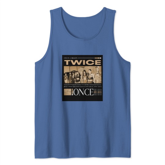 Discover Vintage Twice Tank Tops, Twice Unisex Kpop Tank Tops