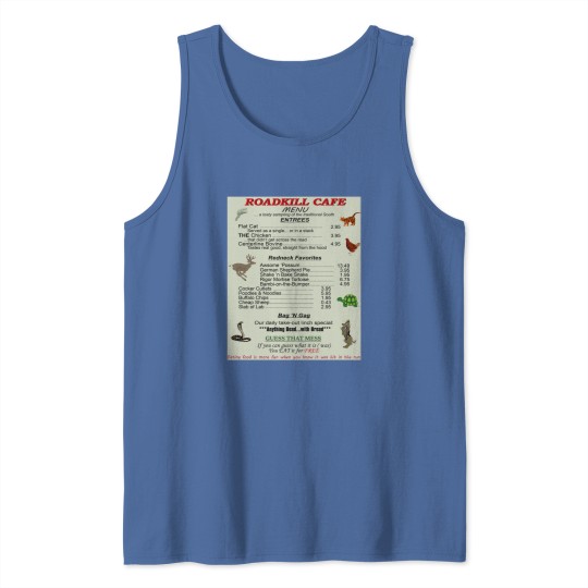 Discover Road Kill Cafe Premium Matte Vertical Poster Tank Tops