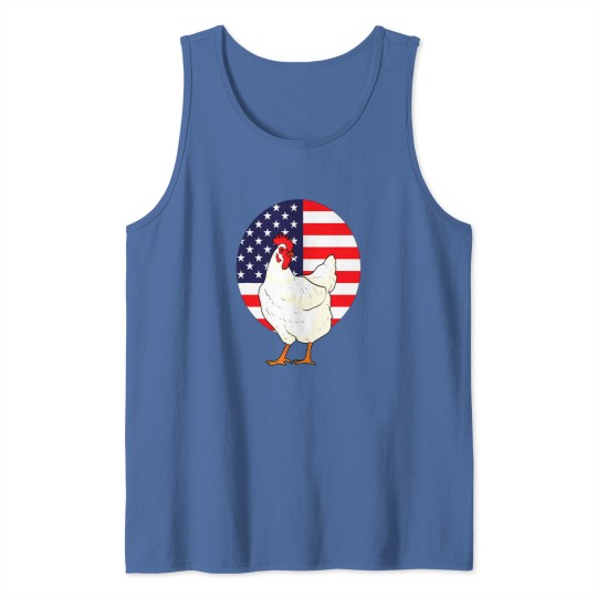 Discover Chicken Patriotic Usa Flag Design Tank Tops
