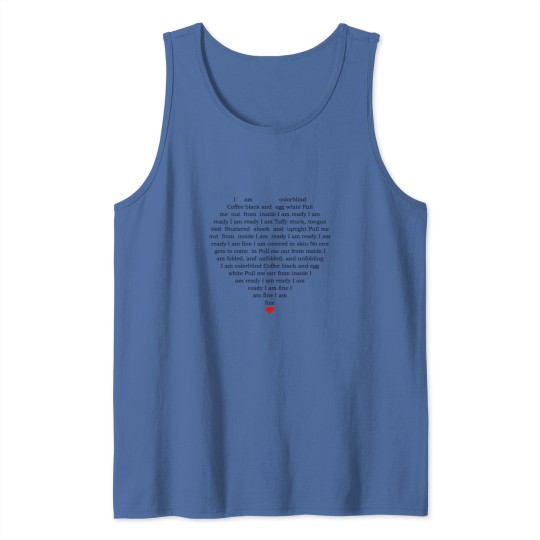 Discover Counting Crows Colorblind Grey Heart Tank Tops