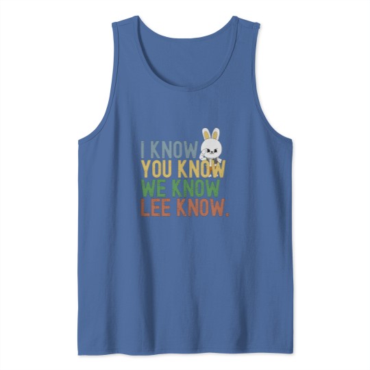 Discover I Know You Know Lee Know Stray Kids Tank Tops, Funny Skzoo Leebit Lee Know Tank Tops