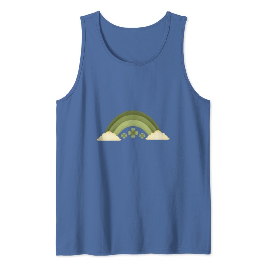 Discover Watercolor Rainbow St Patrick Day Tank Tops