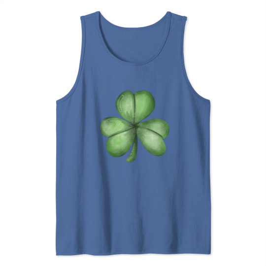 Discover Watercolor Clover Painting Clip Art St Patricks Illustration Tank Tops