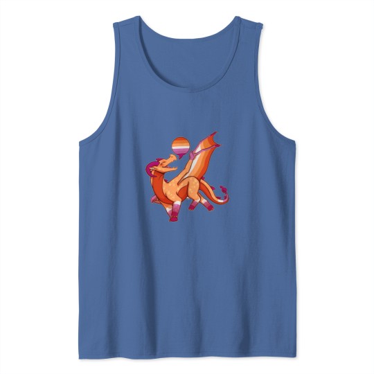 Discover Lesbian Pride Flag Dragon red Tank Tops