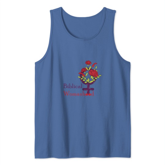 Discover Floral Biblical Womanhood as a Gift for her Tank Tops