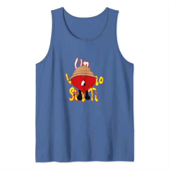 Discover Bad bunny Sad halloween Heart Tank Tops