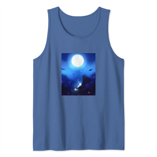 Discover the Moon Graphic Ori and the Blind Forest action game Tank Tops