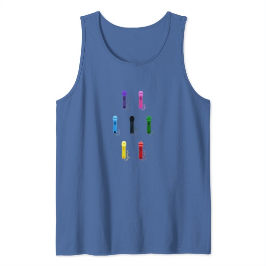 Discover Microphone sticker set Tank Tops
