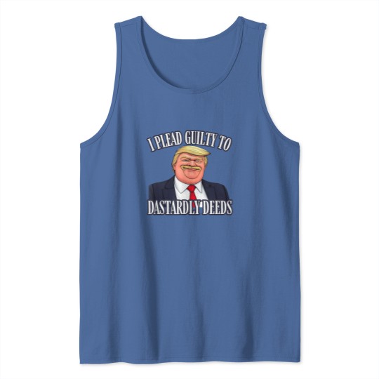 Discover Dastardly Deeds Funny Trump Cartoon Style Graphic Tank Tops