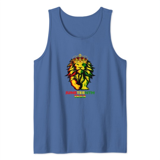 Discover junenth african american black lion 1865 king gifts s Tank Tops