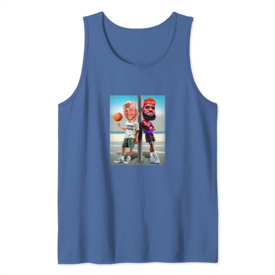 Discover Luka Doncic &  LeBron James White Men Can't Jump Tank Tops