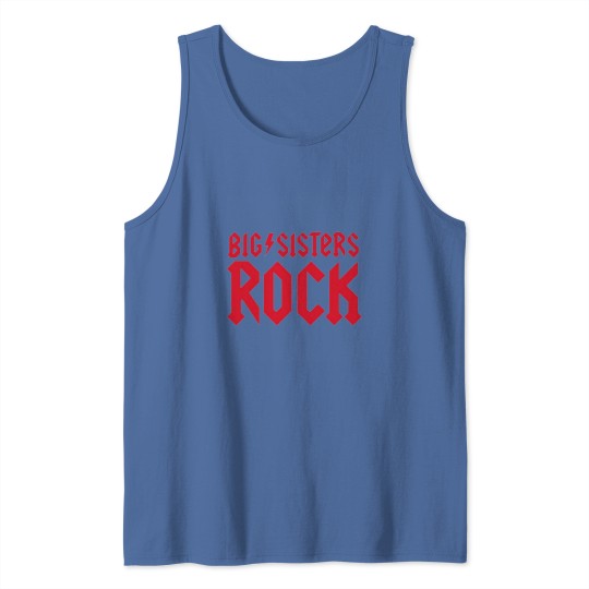 Discover Big Sisters Rock little brother sister bro sis Fitted Tank Tops