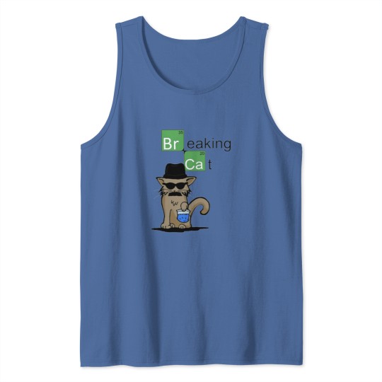 Discover Breaking Cat Tank Tops