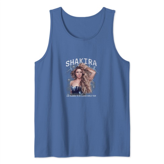 Discover 2024 Shakira Tour Tank Tops, Las Mujeres Ya No Lloran World Tour Tank Tops