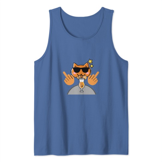 Discover Cool Cat Fk You Tank Tops