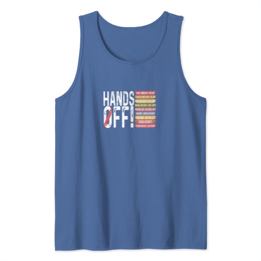 Discover Hands Off Protest Tank Tops, Political Activism Tank Tops