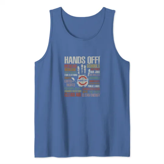 Discover Hands Off 2025, Activist Tank Tops, Hands Off, Gift For Fan