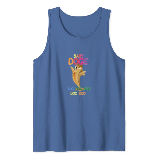 Discover Dogecoin-Baby-Doge-Doo-Doo-Funny-Cryptocurrency-M Tank Tops