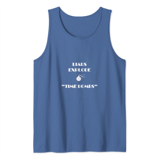 Discover Liars Explode Funny Sayings Quote Typography Long Tank Tops