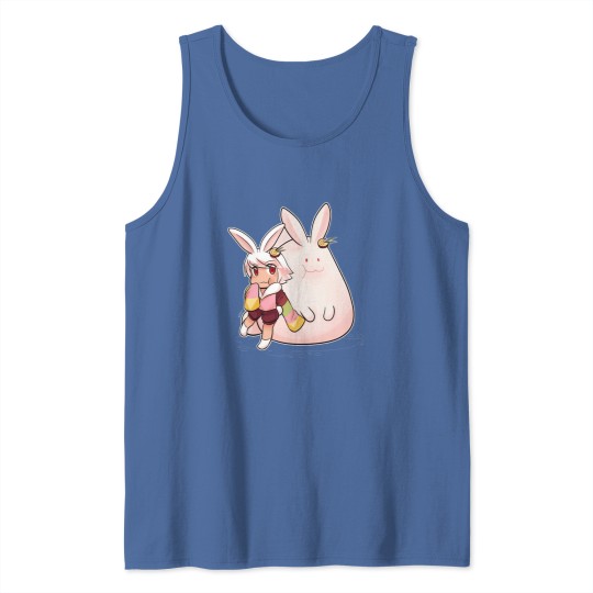 Discover Moon rabbit almond For strawberry cake Kawaii Tank Tops