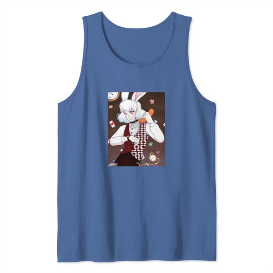 Discover White Rabbit in a Rush Tank Tops