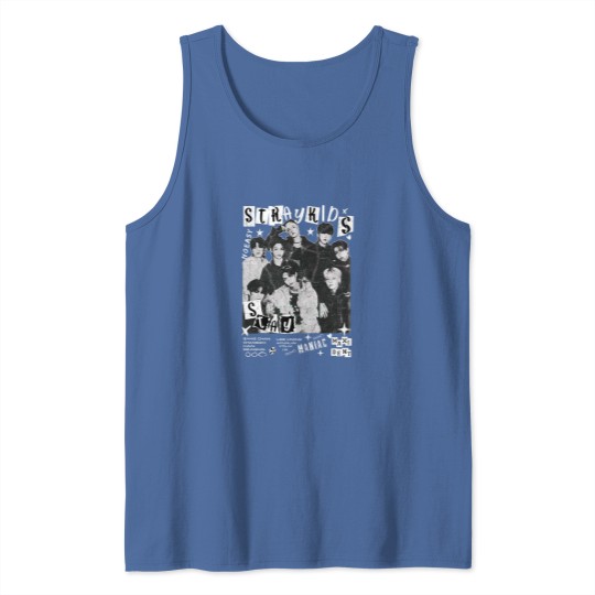Discover Vintage Stray Kids World Tour 2025 Comfort Color Tank Tops Maniac Kpop Concert Fan Made 2025 Tank Tops