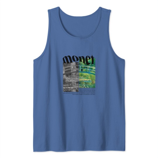 Discover Claude Monet Tank Tops, Minimalist Art, The Water-Lily Pond Tank Tops