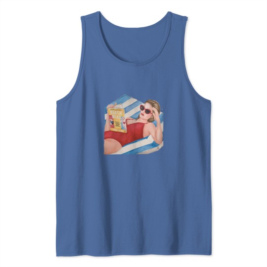 Discover Beach Read by Emily Henry book Tank Tops | Super soft cotton bookish Tank Tops