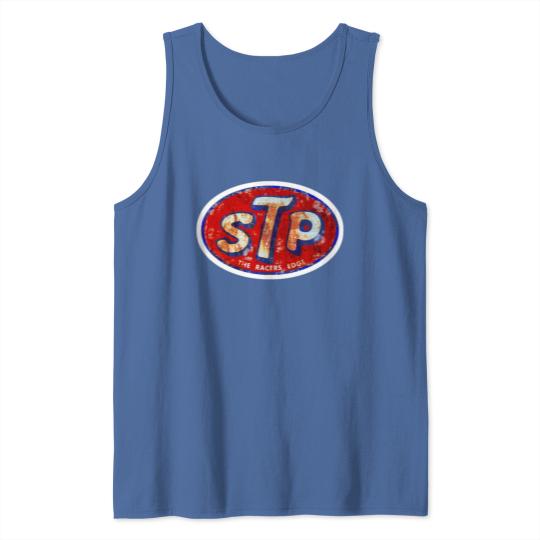 Discover STP THE RACERS EDGE - STP RACING MERCHANDISE - STP VINTAGE LOGO - STONE TEMPLE PILOTS STP - STONE TEMPLE PILOTS - STP VINTAGE OIL RACING Tank Tops