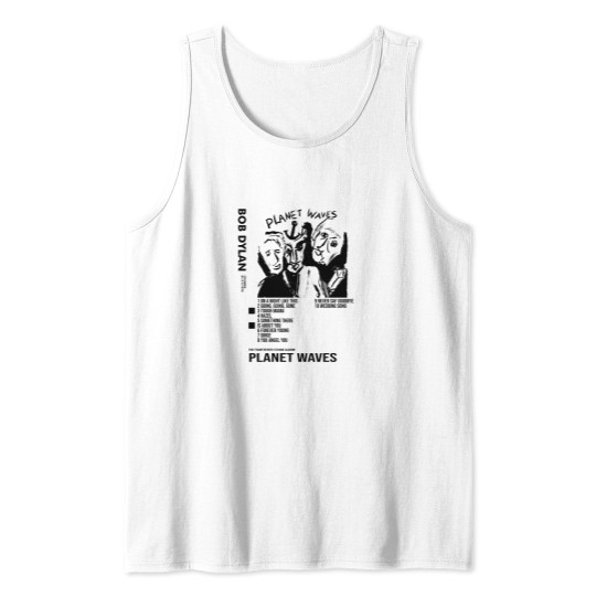 Discover Bob Dylan - Planet Waves Album Poster Tank Tops