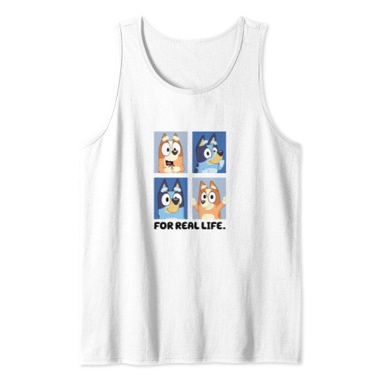 Discover BlueyDad For A Real Life Tank Tops | BlueyDad And Bingo Tank Tops