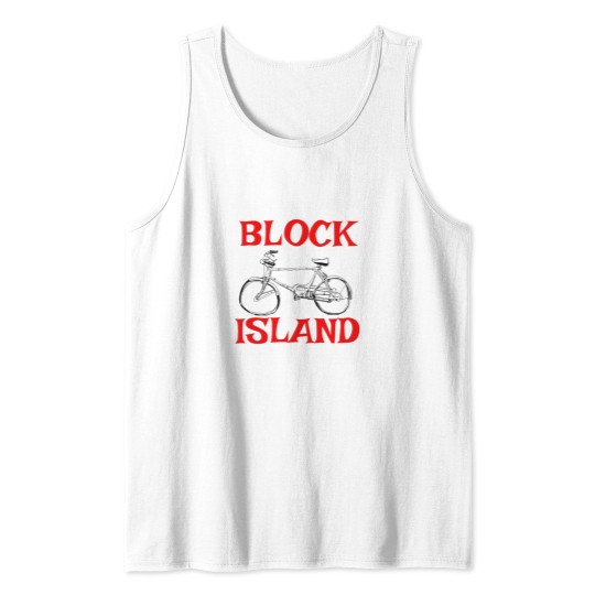 Discover Block Island Bicycle Active Tank Tops