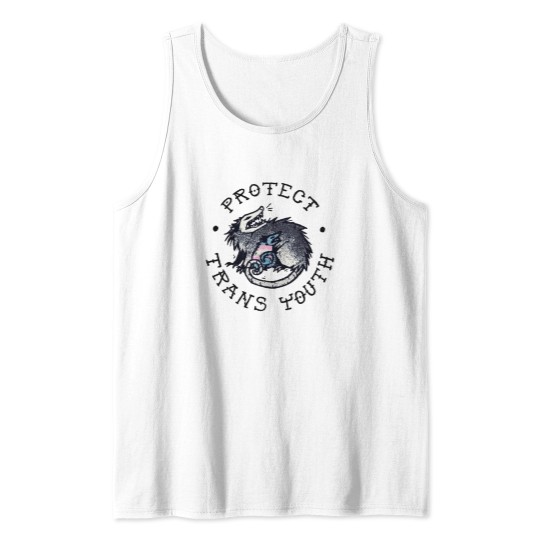 Discover Protect Trans Youth Possum Support Trangender LGBT Pride Tank Tops