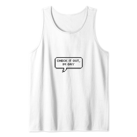 Discover Check it out I’m gay (Ragh Barkrock) Tank Tops
