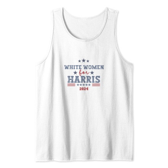 Discover Support Kamala Harris 2024 Tank Tops - White Women for Harris