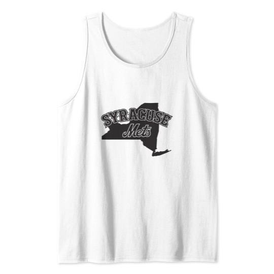 Discover Syracusee Mets logo Tank Tops