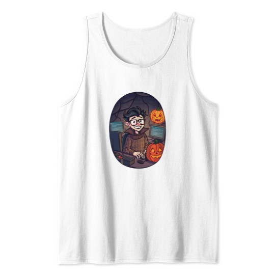 Discover halloweens computer Geek 2 Tank Tops