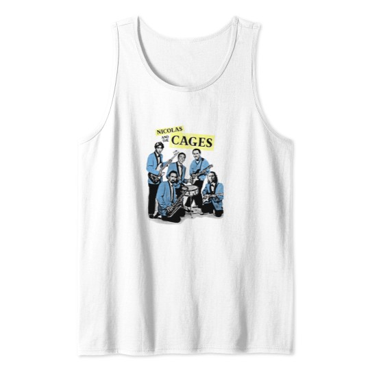 Discover Nicolas And The Cages (Nic Cage Bands Shirt) Tank Tops