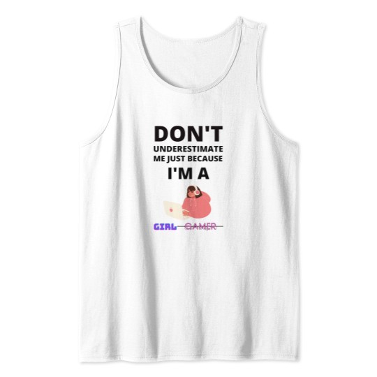 Discover yes im a gamer girl Tank Tops