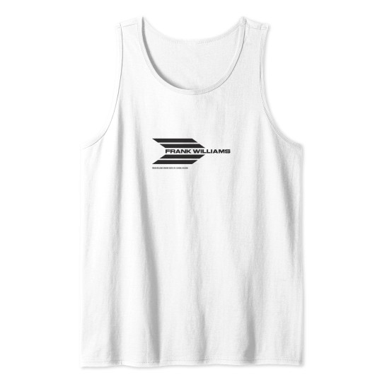 Discover Frank Williams Racing 1969-70 team logo (with address) - black Tank Tops