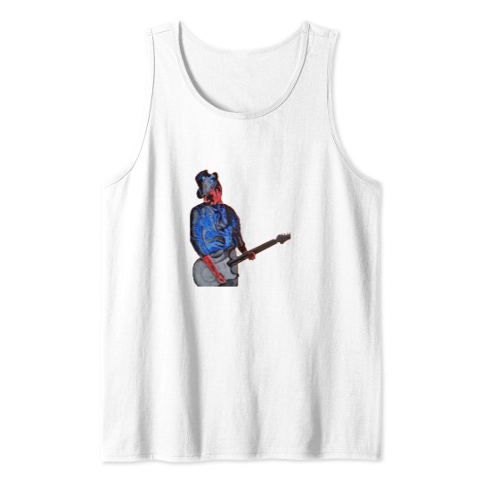 Discover Guitar man Premium Scoop Tank Tops