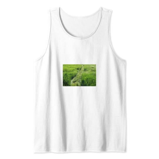 Discover Beautiful Greens grass field Long -2 Tank Tops