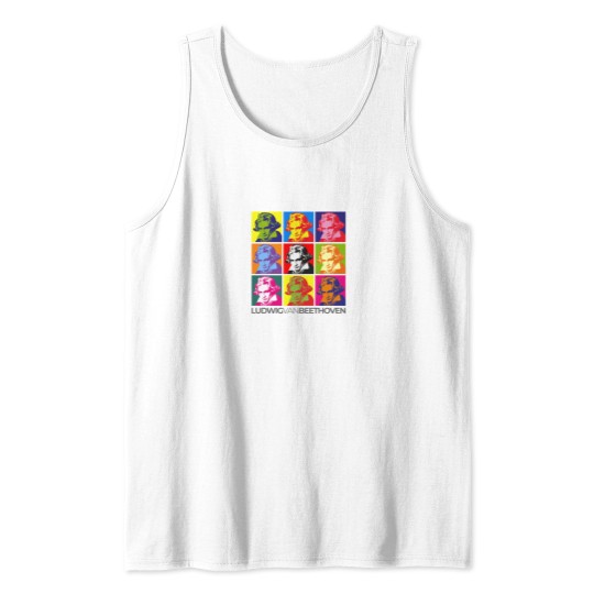 Discover Ludwig vanss Beethoven pop-art portrait Tank Tops