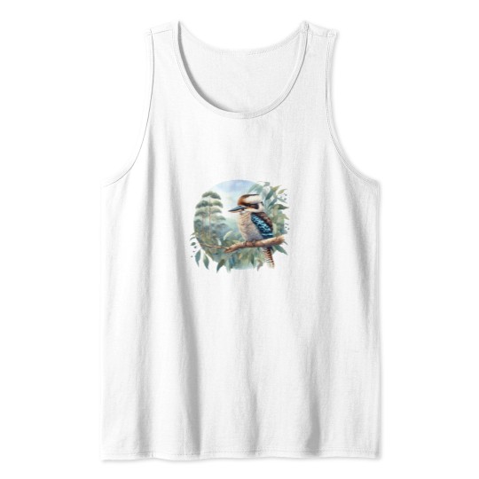 Discover Watercolour kookaburra Tank Tops