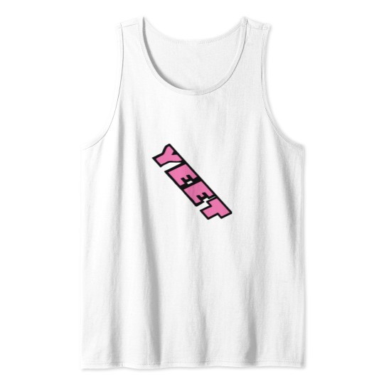 Discover Yeet in powerpuff font Tank Tops