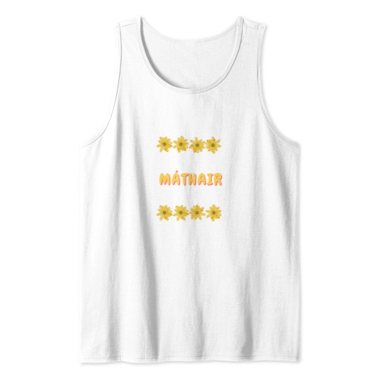 Discover Mothers Day Máthair Gaeilge Yellow Flowers Tank Tops