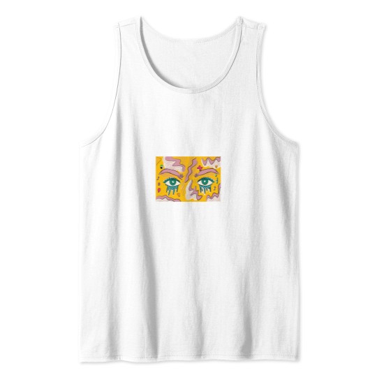 Discover Pop art eyes Long Tank Tops
